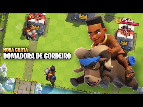 USEI A NOVA CARTA LENDAÌRIA DOMADORA DE CORDEIRO NO CLASH ROYALE