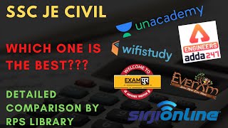 SSC JE CIVIL- ONLINE PLATFORMS DETAILED COMPARISON