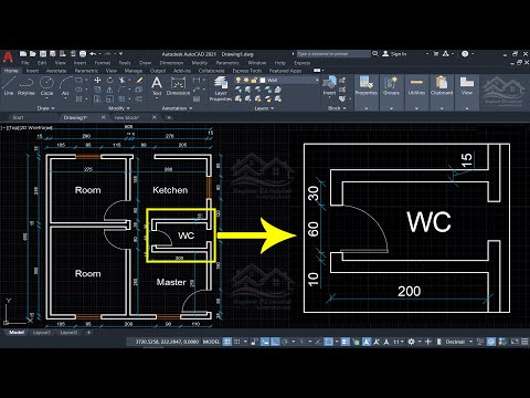 How to save a part from your drawing separately in AutoCAD without any lisps