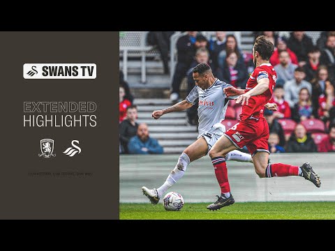 Middlesbrough v Swansea City | Extended Highlights