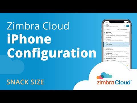Zimbra Cloud Demo Iphone Configuration