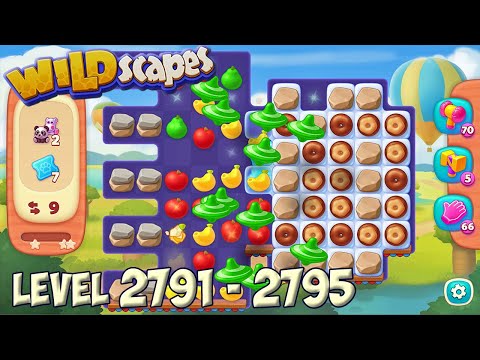 Wildscapes level 2791 - 2795 🐼 Playrix HD