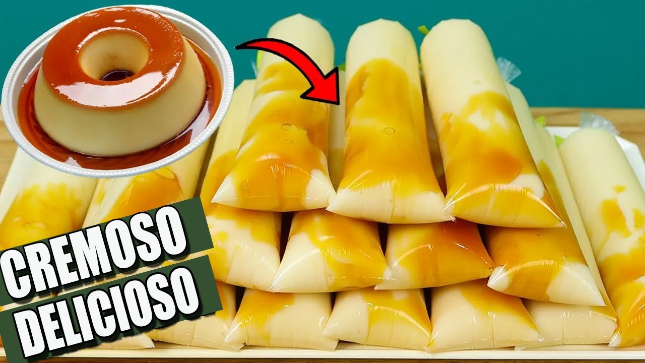 FATURE em 2024!! Geladinho DE PUDIM Gourmet CREMOSO e sem gosto de Ovo !! Faça e VENDA MUITO!