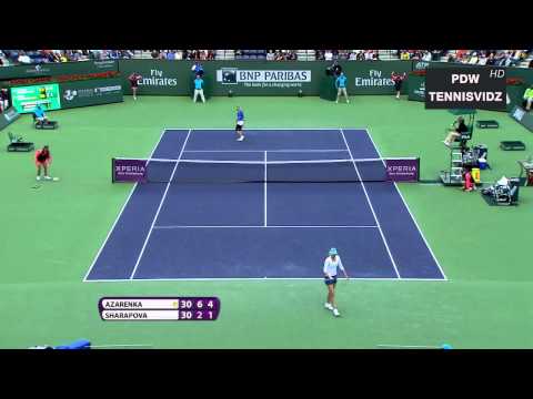 Azarenka vs Sharapova Indian Wells 2012 Highlights
