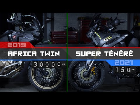 My 2019 Honda Africa Twin after 30000km vs new 2021 Yamaha Super Ténéré