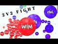 Agario - Team Mode: 2v2 Fight