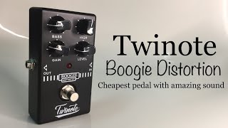 Video thumbnail for Twinote BOOGIE DISTORTION pedal | sample sound 1080p 60fps by Azizie Mislan