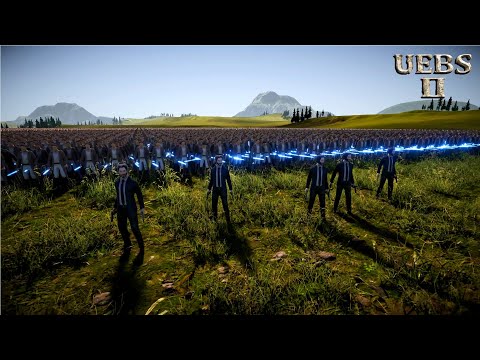 CAN 10,000 LASER KNIGHTS PROTECT 5 JOHN WICKS vs 4,000,000 ZOMBIES? | Battle Simulator 2 | UEBS 2