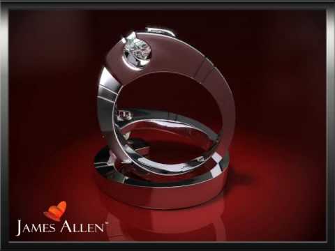 14k White Gold Pointed Tension Setting