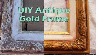 Restoring Wood Frames: DIY Antique Gold Frame
