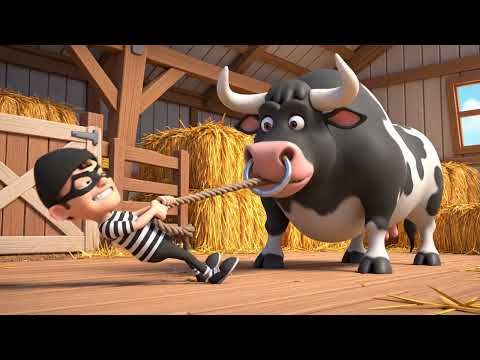 Thief in Old MacDonald's Farm!🐥 EP-5 | Funny Farm Cartoon for Kids | Sneaky Thief & Surprise Chicks🐣