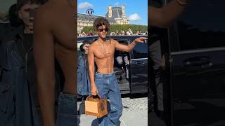 Jaden Smith Shirtless At Event With Will Smith Watching #jadensmith #willsmith