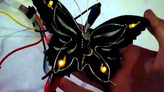 Assignment 3: ("Hello World" Fabric PCB) - PCButterfly in operation