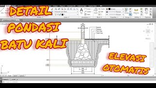 Download lagu MENGGAMBAR DETAIL PONDASI BATU KALI DAN SETTING ELEVASI OTOMATIS DI AUTOCAD PART 3 mp3