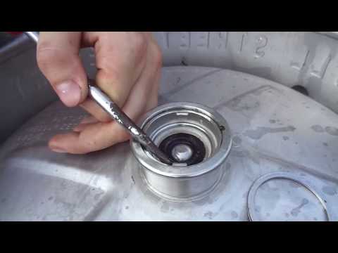 How to decompress a beer keg and remove valve