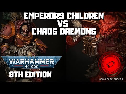 Warhammer 40,000 Battle Report: Emperors Children vs Khorne Chaos Daemons 2000Pts (9TH EDITION)