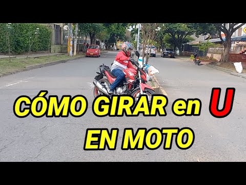 HOW TO MAKE A U-TURN on your MOTORCYCLE (for beginners)