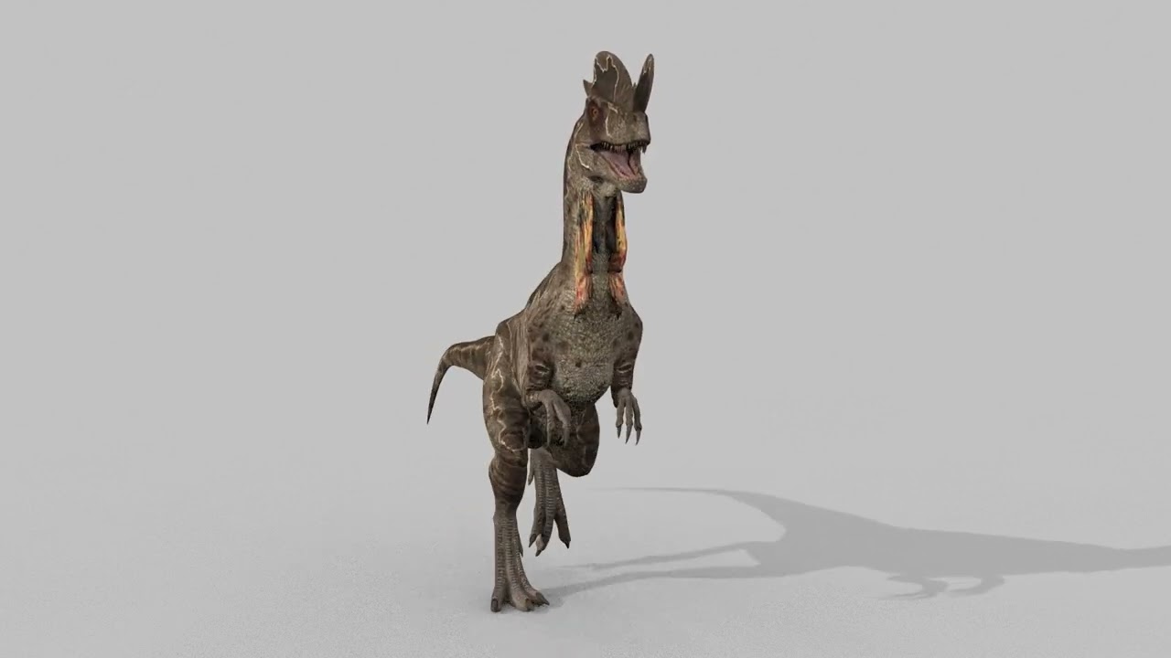 Dilofossauro para sempre - 8K Modelo 3D