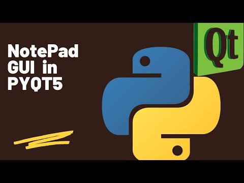 Notepad Gui In Pyqt5 Python