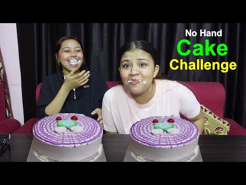 No Hands Cake Eating Challenge With Best Friend @BudaBudiVlogs