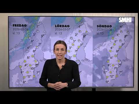 Väderprognos fre- sön  v.10