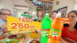 Mirinda Chai tiệc tùng! Tăng 250ml, Giá không đổi!