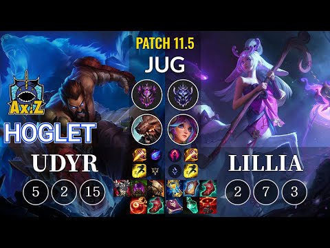 AXIZ Hoglet Udyr vs Lillia Jungle - KR Patch 11.5