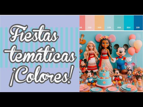 Paleta de colores perfecta para fiestas temáticas