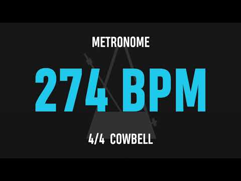274 BPM 4/4 - Best Metronome (Cowbell)
