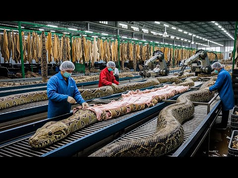 Inside the Snake Leather Factory | From Raw Snake Skin to Luxury Jacket (Full Process)