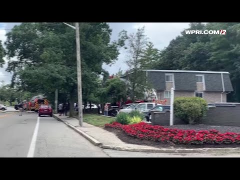 VIDEO NOW: Fire breaks out at flood-damaged Cranston apartment building
