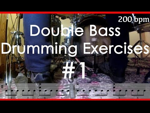 👨🏻‍🏫🥁 🇬🇧/🇺🇸 Double Bass Drumming Exercises by Gawron. Drum lesson #1 Binary