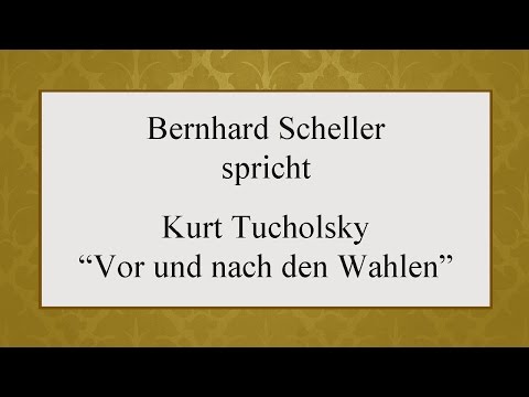Kurt Tucholsky „Vor und nach den Wahlen“ (1928)