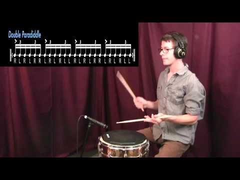 Drum Tutorial| Paradiddle, Double Paradiddle, Triple Paradiddle, and Single Paradiddle-diddle