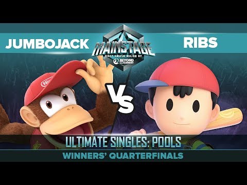 JumboJack vs Ribs - Winners' Quarterfinals: Ultimate Singles Pools - Mainstage | Diddy Kong vs Ness