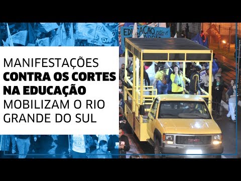 Manifestações contra os cortes na educação mobilizam o RS