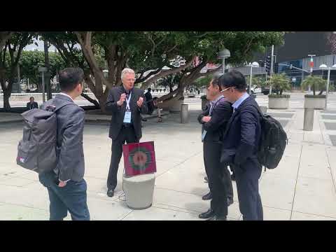 Outdoor demo of an Etulipa P10 panel at SID Display Week 2023