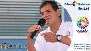 preview picture of video 'Enlace Ciudadano Nro. 324 desde San Antonio de Pichincha - 01/06/2013'