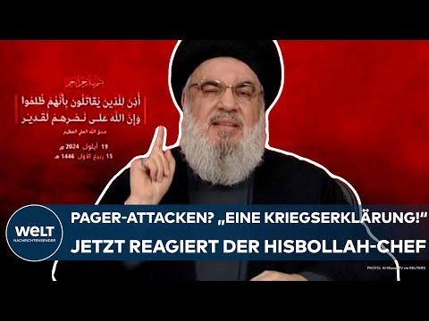 Video Thumbnail: LIBANON: Pager-Attacken? "Kriegserklärung! Rote Linien überschritten!" Nun reagiert Hisbollah-Chef