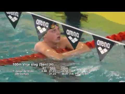 Finale Hoofdklasse-2016 - Jesse de Vries - 100 vrij