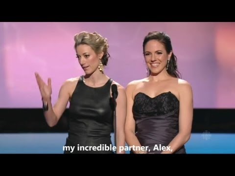 Anna Silk & Zoie Palmer at the Canadian Screen Awards 2014