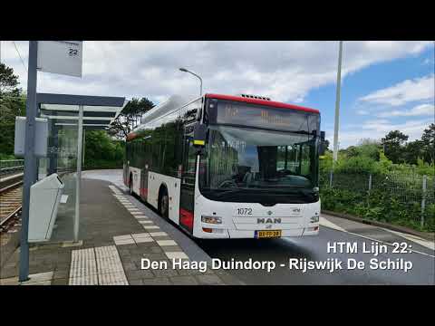 HTM lijn 22: Den Haag Duindorp - Rijswijk De Schilp | 2021 | 4K