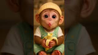 Download lagu This Baby Monkey Eats a Banana for the First Time! mp3