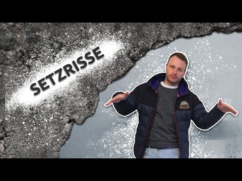 Setzrisse bei einer Betongarage