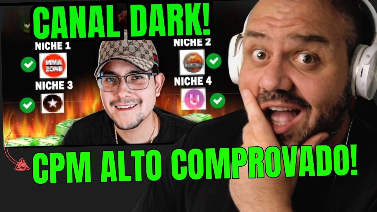 5 Nichos de Canais Dark Comprovados Com ALTO CPM no YouTube em 2025