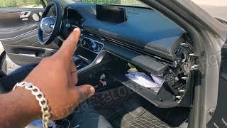 2023 Hyundai Genesis GV80 SRS module, Keyless Antenna location removal center console, radio shifter