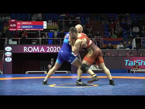 Repechage GR - 97 kg: A. ZARIFES (GRE) v. A. OMAROV (CZE)