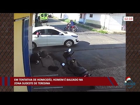 Criminosos em carro atiram contra homem em esquina comercial na zona sudeste de Teresina 07 12 2020