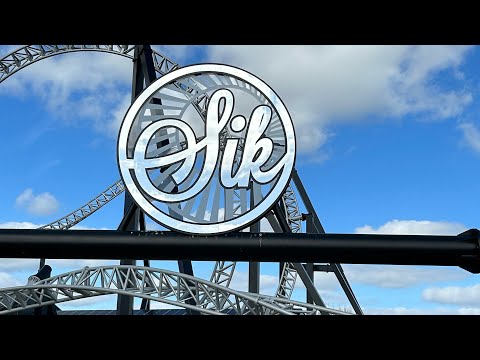 SIK @flamingoland Intamin 10 inversion coaster On ride Front row POV 4k