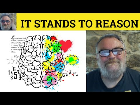 😎 It Stands to Reason Meaning - Stand to Reason Defined  Stands to Reason Examples - Stand to Reason